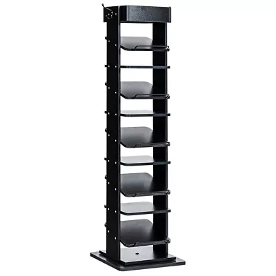 $86.95 • Buy Giantex Rotated Shoe Rack 9 Tier Wooden Organizer W/Hooks & Anti-drop Railing