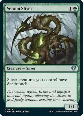 MTG Venom Sliver [Commander Masters Near Mint] • £2.25