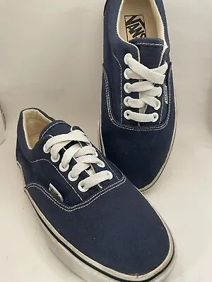 Vintage Vans Era Authentic Skate Shoes Sneaker Dress Navy Blue Mens Size 4.5 • $23.99