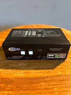 KLau 2 Port VGA & HDMI KVM Switch W/O Remote • $19.95