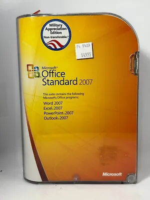 Microsoft Office Standard 2007 Installation CD Word Excel PowerPoint Outlook • $29.95