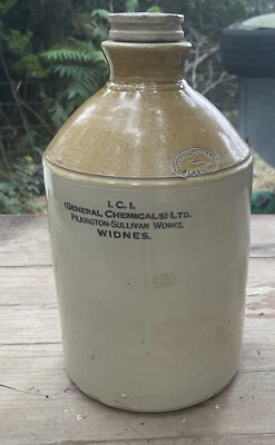 £45 • Buy Vintage Stoneware Flagon Bottle Possil Pottery Glasgow (YV)