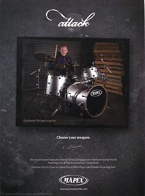 2006 Print Ad Of Mapex Pro M Drum Kit W Chris Pennie Of Dillinger Escape Plan • $9.99