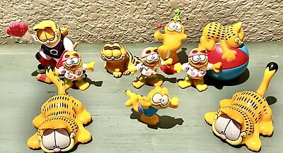 Vtg (1970- 90s) Garfield The Cat Toy Figure Lot Of 10 Collectibles R • $24.99