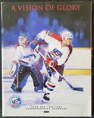 1994 Team USA Winter Olympics Ice Hockey Tour V Florida Panthers NHL Program • $48