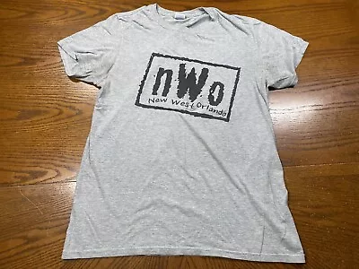 NWO WCW Logo New West Orlando Shirt Medium Gray WWE Wrestling  • $8.40