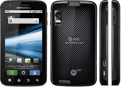 Motorola ATRIX 4G MB860 Black Smartphone Camera Unlocked 4.0  • $88