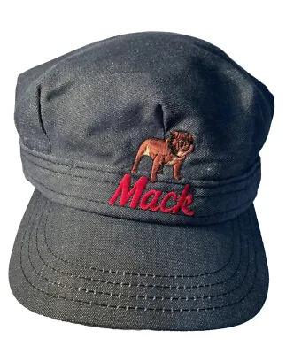 Vintage Mack Trucks Denim Hat Bulldog LOUISVILLE MFG CO Snapback Cap RARE • $843.02