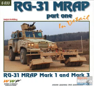 WWPG033 Wings & Wheels Publications - RG-31 MRAP Part 1 In Detail • $47.39