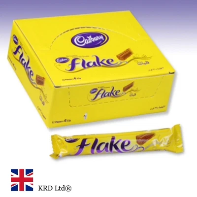 £11.52 • Buy Original CADBURY`S Milk Chocolate Flake Bars Flakes Cadbury Kids Part FULL BOX