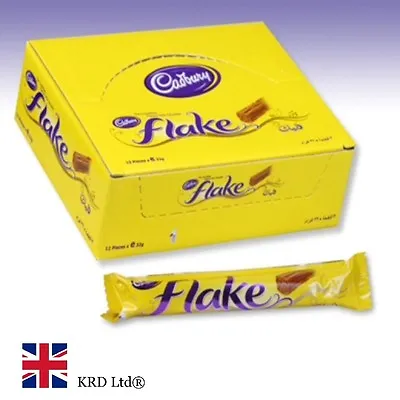 Original CADBURY`S Milk Chocolate Flake Bars Flakes Cadbury Kids Part FULL BOX • £36.98