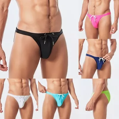 Men Swim Briefs Low Waist Beach Swimsuit Gay Bikini Bathing Suit Trunks Shorts • $13.36