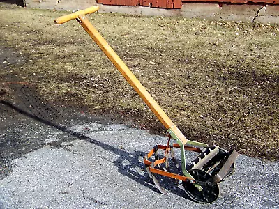 Vintage Antique ROWE ROHO Garden Hand Push Cultivator Tiller Weed Plow Vegetable • $230