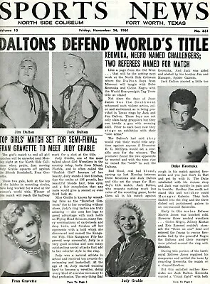 Wrestling Programs Texas The Dalton Boys Vs Keomuka & Ciclon Negro • $14.97