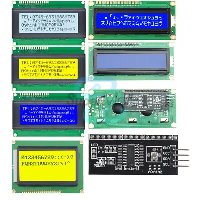 20x4 LCD1602/2004A I2C YELLOW/BLUE Display Module LED Backlight 5V Board • $1.08