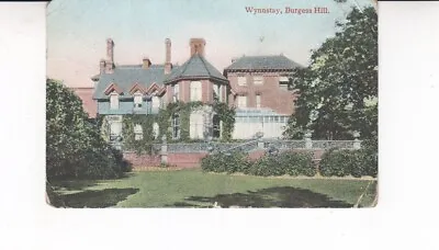 £1.50 • Buy N. Postcard. Wynnstay, Burgess Hill. Sussex. 1905. Poor Condition.