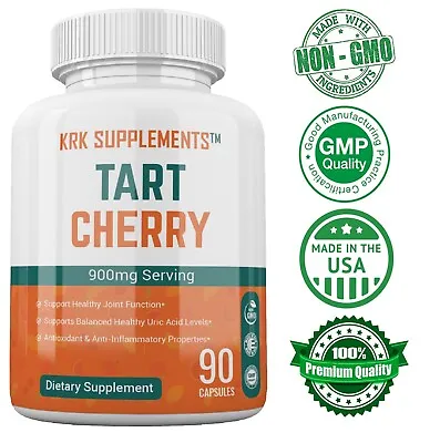 $11.99 • Buy 1x Tart Cherry Extract 900mg Antioxidant Anthocyanins Gout Joint Pain Arthritis