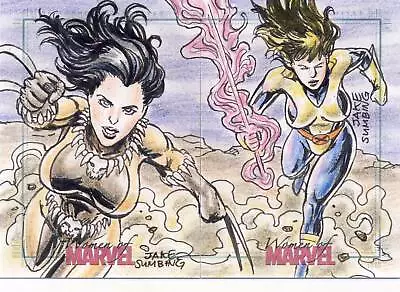 2013 Women Of Marvel Series 2 Sketch Card Sumbing X-23 Kitty Pryde • $299.99