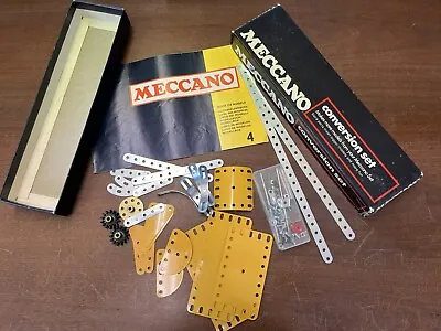 £27.50 • Buy Vintage Meccano Conversion Set 3X, 100% Complete In Original Box With Manual