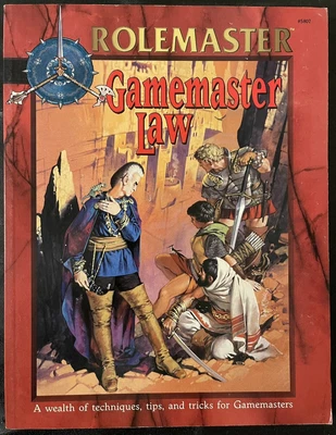 £47.35 • Buy Rare 1999 Rolemaster Frp Game Master Law Gm Dmg Sourcebook - Lotr Merp Ice 2500