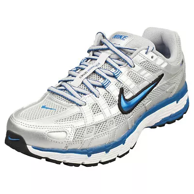 Nike P-6000 Womens Silver Blue Fashion Trainers • $214.53