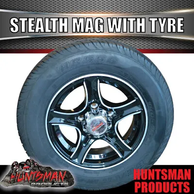 13  & 175R13C Tyre Suit Ford Stealth Alloy Mag Wheel Caravan Trailer Boat Jetski • $183