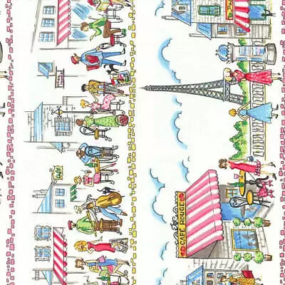 Paris Ville Multi Michael Miller Fabric PER HALF METRE MMCX1567MULTI  • £9.25