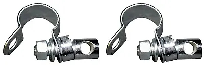 Superior B-4 7/8  Handlebar Universal Motorcycle 2 Mirror Mount Clamps Custom • $6.95