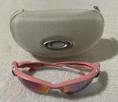 Oakley Fast Jacket SAFEHOUSE MATTE PINK - Positive Red Iridium XL - VERY NICE • $189.99