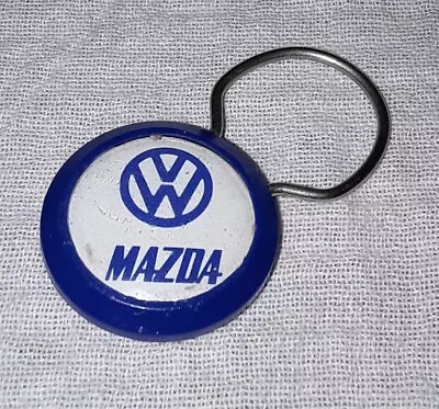 Vintage Volkswagen Mazda Ralph Thayer Dealership Keychain Monroe Michigan • $12.99