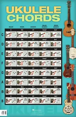 Ukulele Chords Poster Lunde Lawson HL00696652 • £12