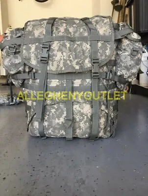 COMPLETE US MILITARY MOLLE II ACU Large Rucksack Field Pack Frame Pouches Straps • $62.90