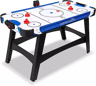 58  Air Hockey Game Table With Strong Motor Digital LED Scoreboard Puck Dispen • $265.99