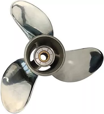 13x19 Stainless Steel Boat Propeller Fit Suzuki Engines 50-140HP 15tooth 3blades • $318.25