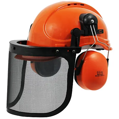 Chainsaw Safety Helmet With Mesh Visor Ear Muffs  • £24.99