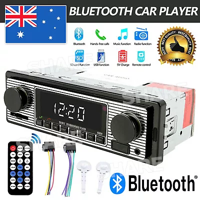 Car Stereo Bluetooth Audio Radio Vintage Head Unit Player MP3/USB/SD/AUX-IN/FM • $21.45