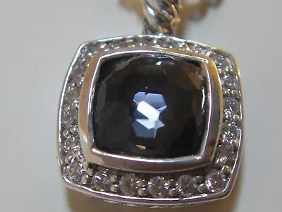 $499.99 • Buy David Yurman , Ss Albion Black Orchid Diamond Ice Necklace