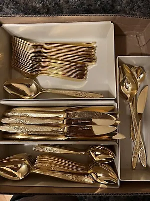 Ekco Eterna Flatware “Carolyn” 77pc Set! Made In Japan • $220