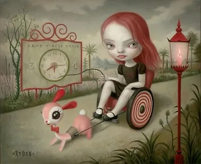 Mark Ryden Limited Edition Lithograph Print Long Sold Out Embossed Border Hope • $80