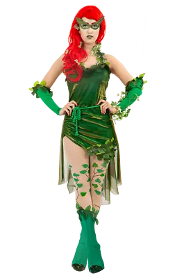 £62.99 • Buy Womens Lethal Beauty Villain Poison Ivy Film Halloween Fancy Dress Costume