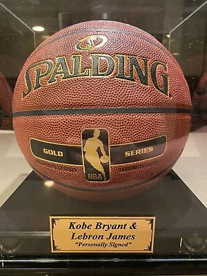 Authentic Kobe Bryant & Lebron James Personally Hand Signed Spalding Basketball • $8888