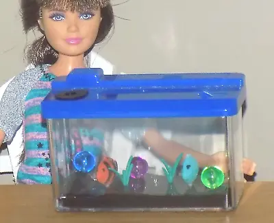 Barbie New Mini Fish Tank Aquarium 4 Stacie Fashionista Kelly Skipper Doll House • $7.50