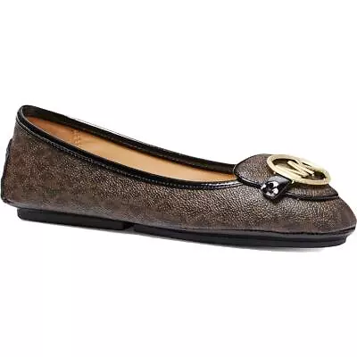 Michael Kors Lillie Women's Coated Canvas Logo Moccasin Loafer • $74.99