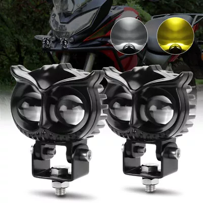 $48.95 • Buy 2X 2.5 Inch LED Spot Light White Yellow Fog Driving Lamp For Car Motorcycle ATV