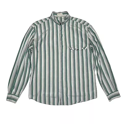 Vintage Gianni Versace Men’s Striped Button Shirt Size Medium • $119.60