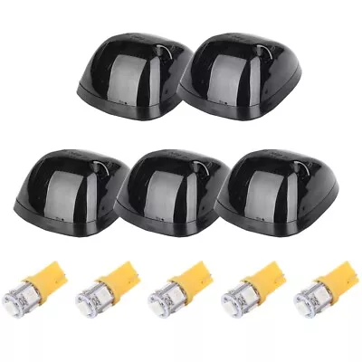 5x Amber T10 5050 +Smoke Lens Cab Marker Roof Light 264141BK For 94-98 Dodge Ram • $22.83