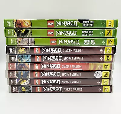 LEGO Ninjago: Masters Of Spinjitzu DVD Bundle X9 Region 4 PAL Children & Family • $35.99