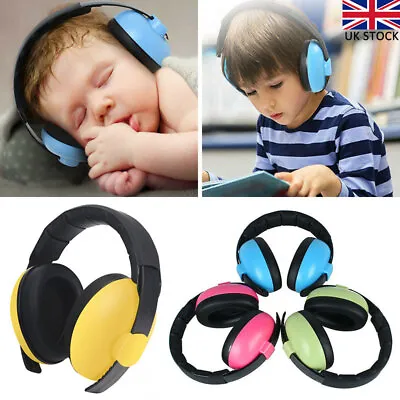 Ear Defenders Kids Children Hearing Protectors Baby Noise Cancelling Ear Muffs • £8.27