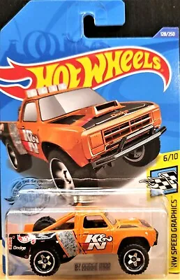 Hot Wheels 2020 '87 Dodge D100 Orange #128 HW Speed Graphics 6/10 New Long Card • $6.95