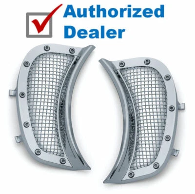 $115.19 • Buy Kuryakyn Chrome Fairing Side Vent Screen Insert Harley Road Glide 2015-2020